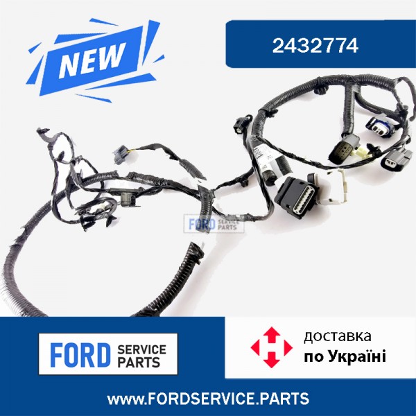 Проводка переднего бампера Ford edge без парктроников (ПТФ, сигнал, датчик темп)